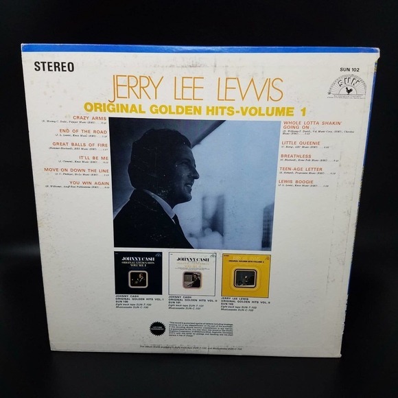 Jerry Lee Lewis Original 1969 Golden Hits Vol.1 Sun Records Vinyl Album LP 33 - Picture 3 of 10